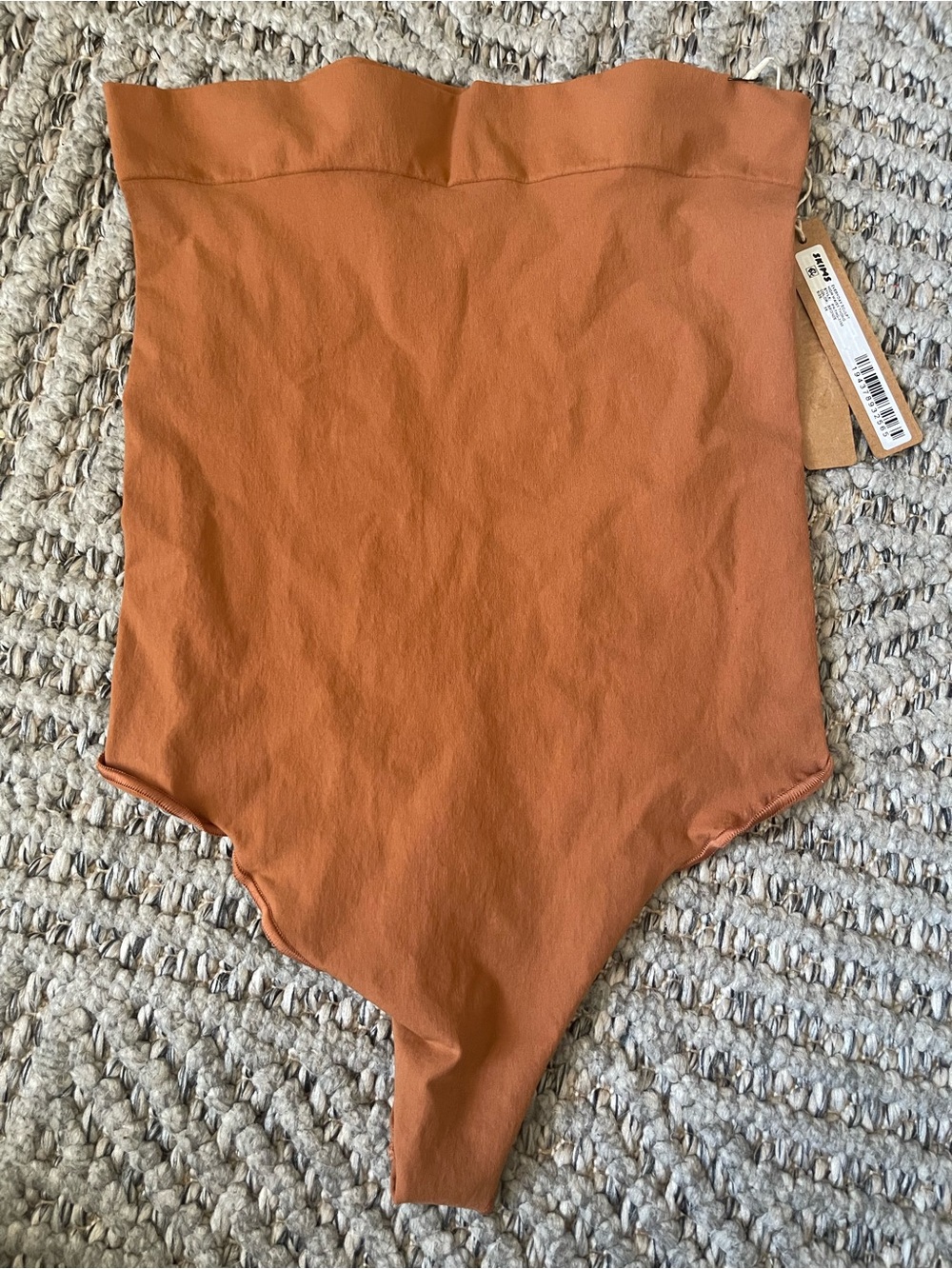 SKIMS Strapless Bodysuit in Rust